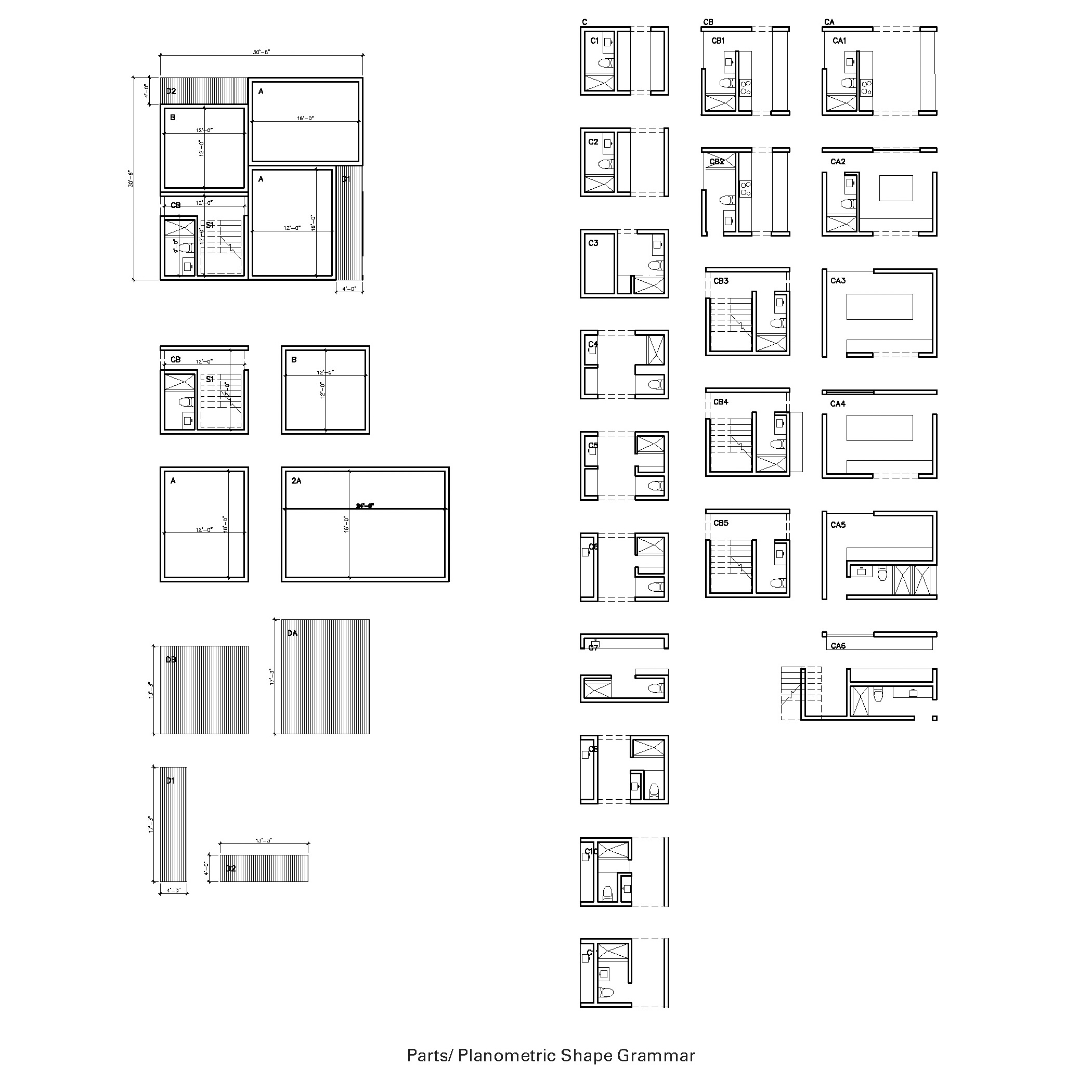 drawing Shape grammar